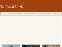 Tablet Screenshot of dupreezwild.com
